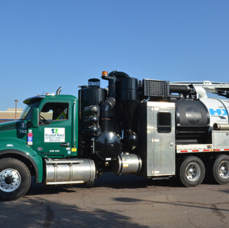 russell reid hydro excavation truck