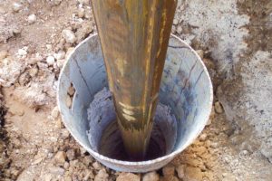 Drill cutting into deep underground hole